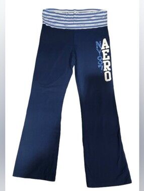 Aeropostal Aero Stretch Lounge Pants Navy Blue Size Lg